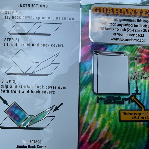 📕Jumbo Book Cover Premium Edition Super Stretchy Up To 10” X  15”! - Picture 4 of 11